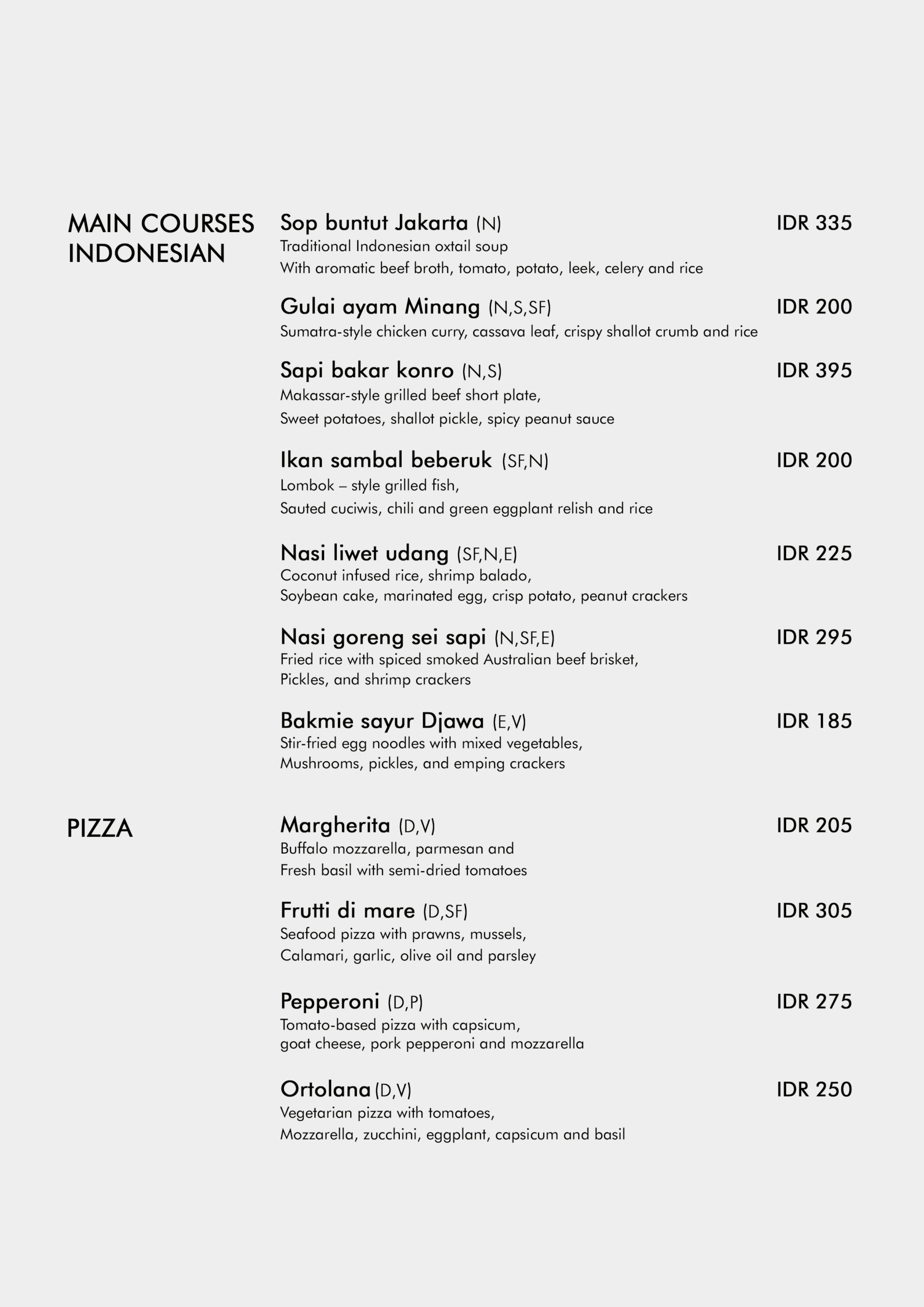 MALVA MENU, page 2 of 8
