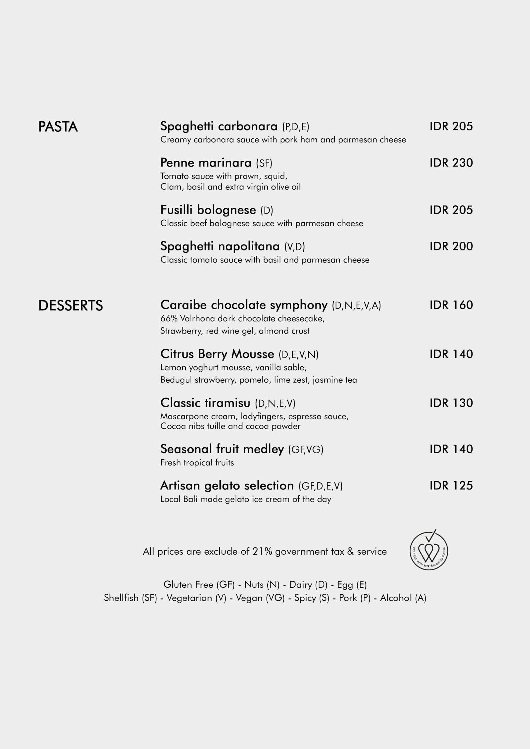 MALVA MENU, page 3 of 8