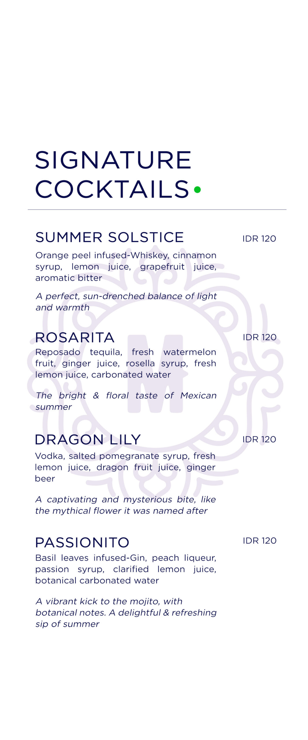 MALVA MENU, page 5 of 8