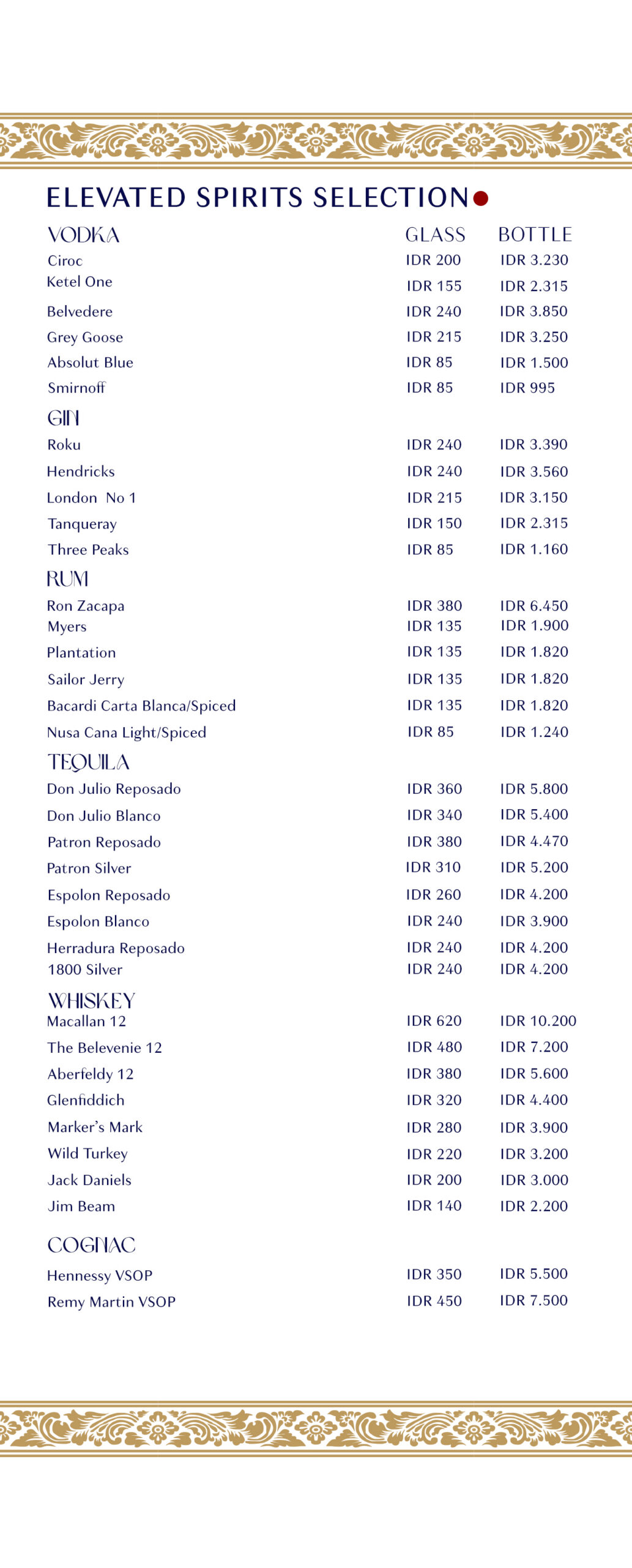 THE DECK MENU, page 11 of 11