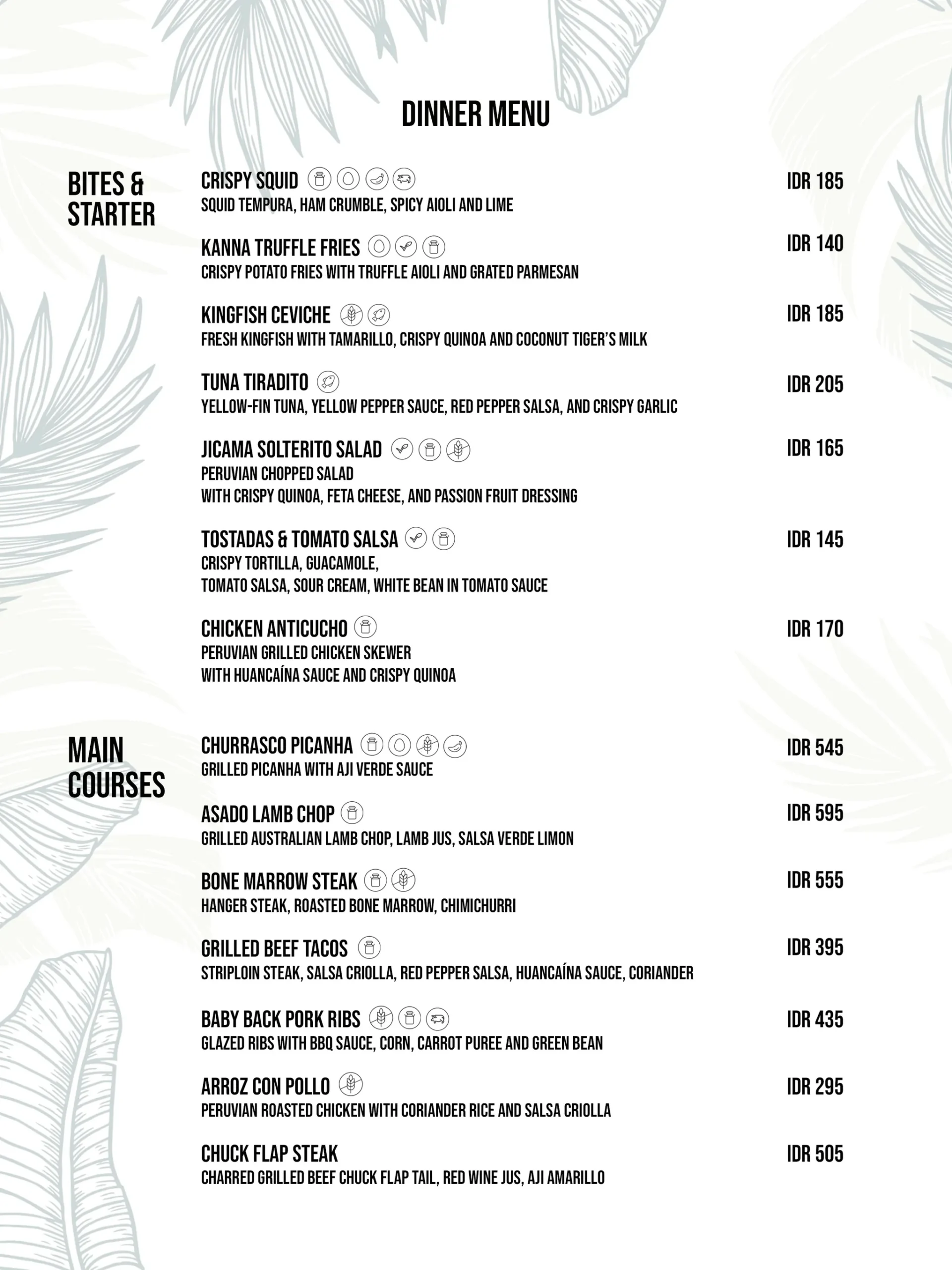 KANNA MENU, page 6 of 13