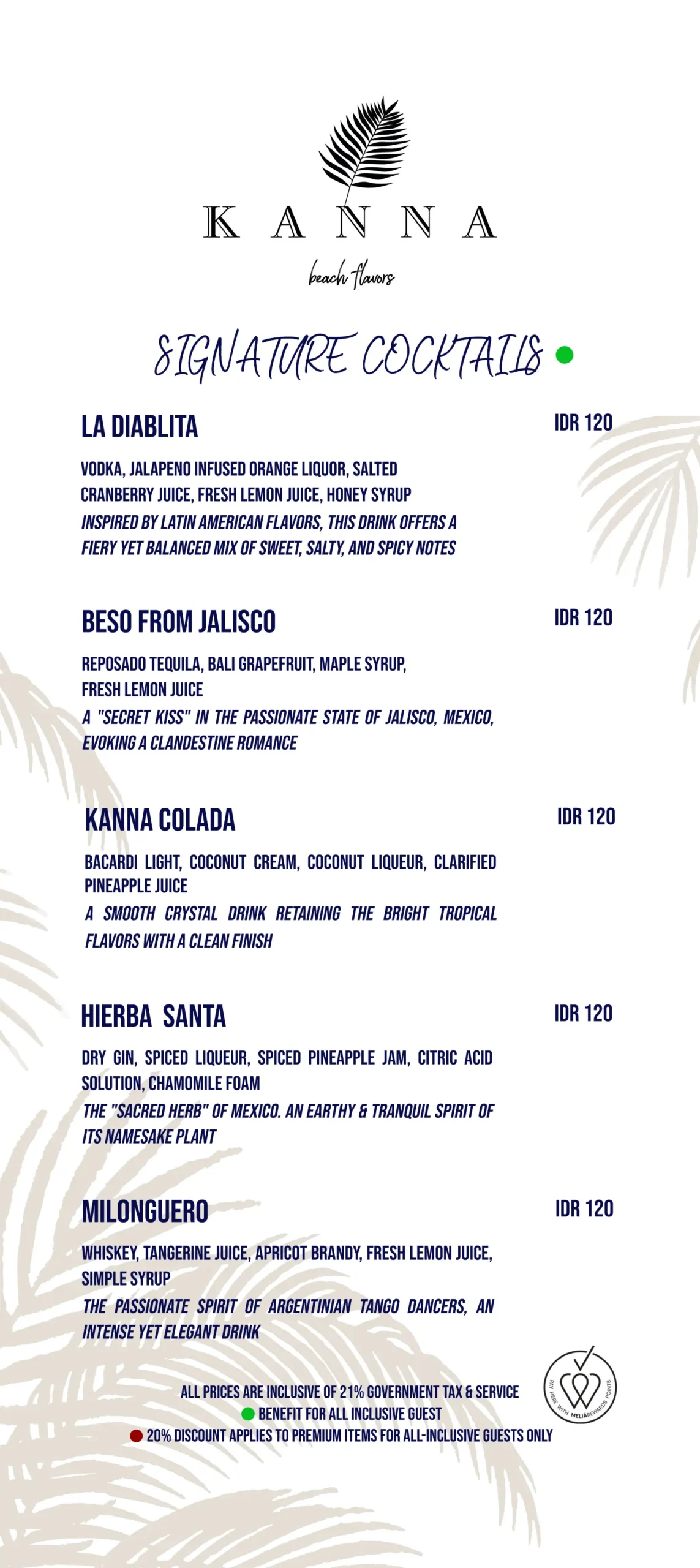 KANNA MENU, page 9 of 13