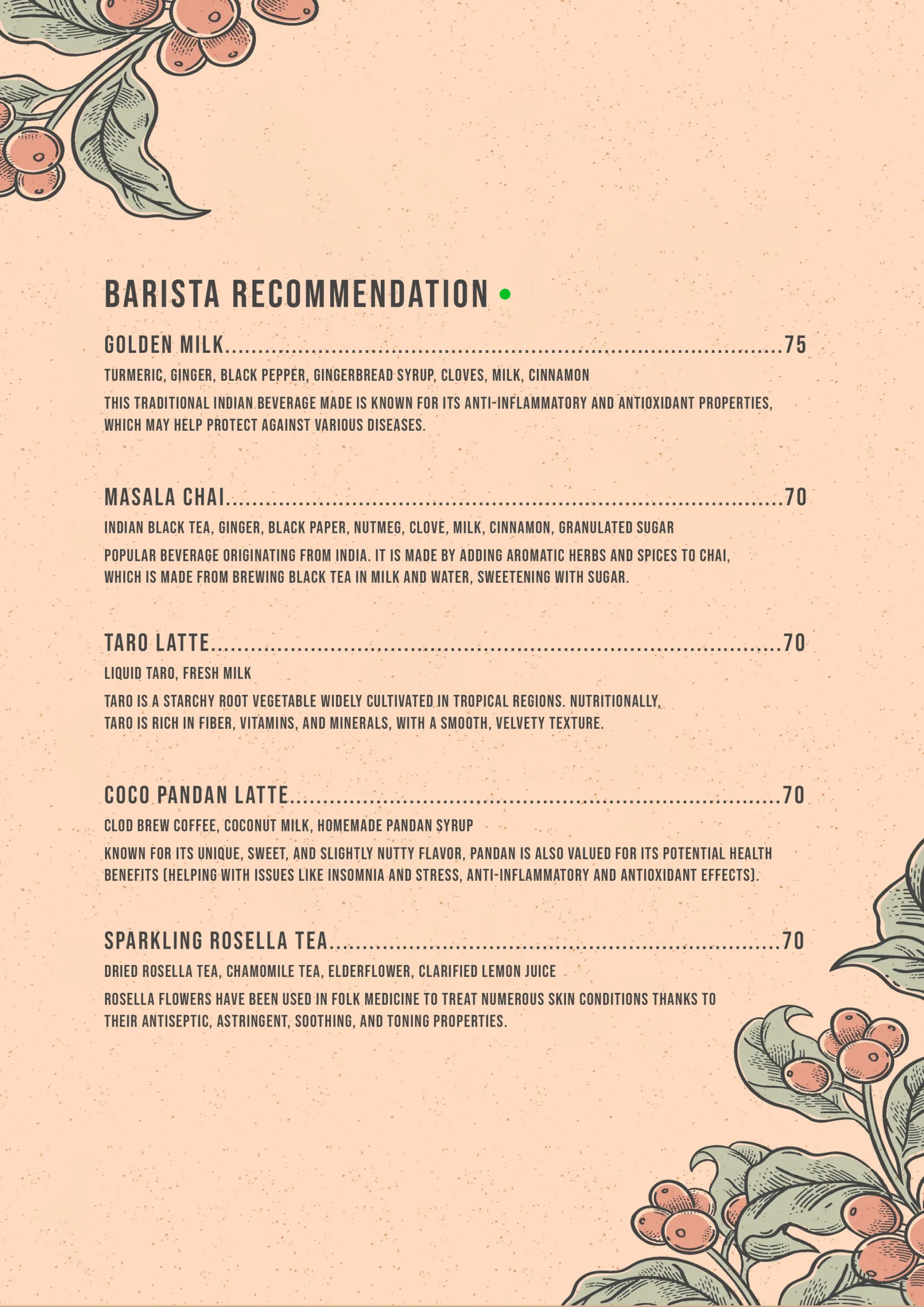 KOPI PETANI MENU, page 2 of 5