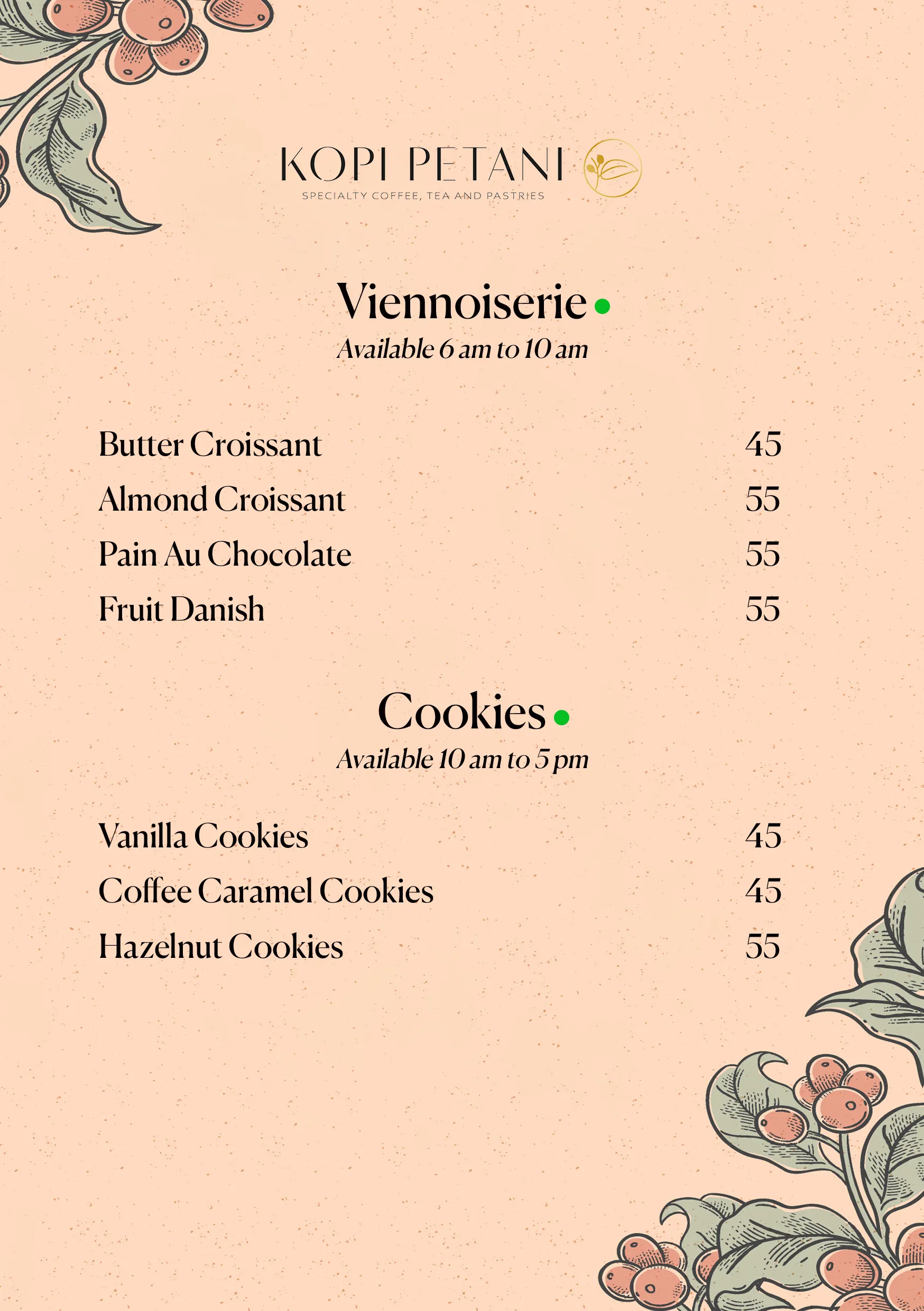 KOPI PETANI MENU, page 5 of 5