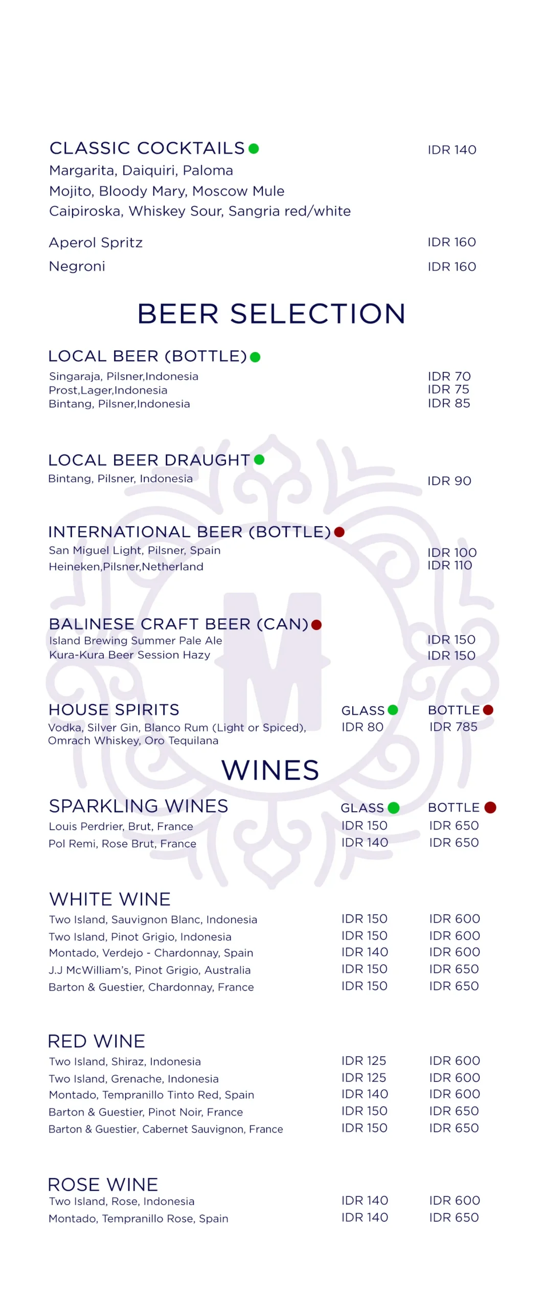 MALVA MENU, page 7 of 8