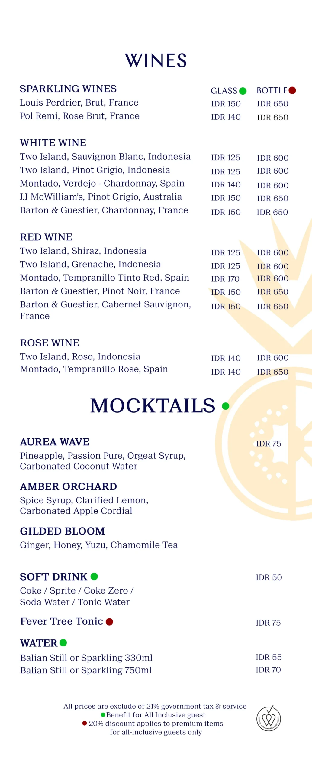 MIXTON BAR MENU, page 3 of 4