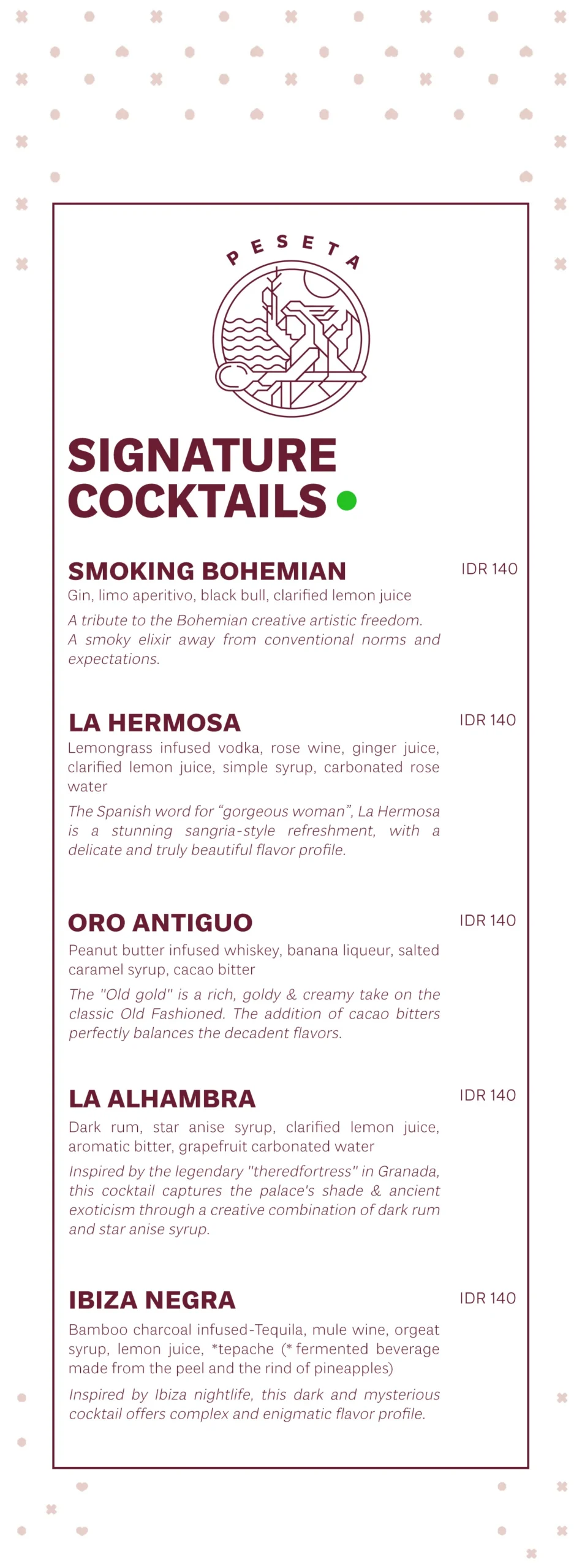 PESETA MENU, page 6 of 9