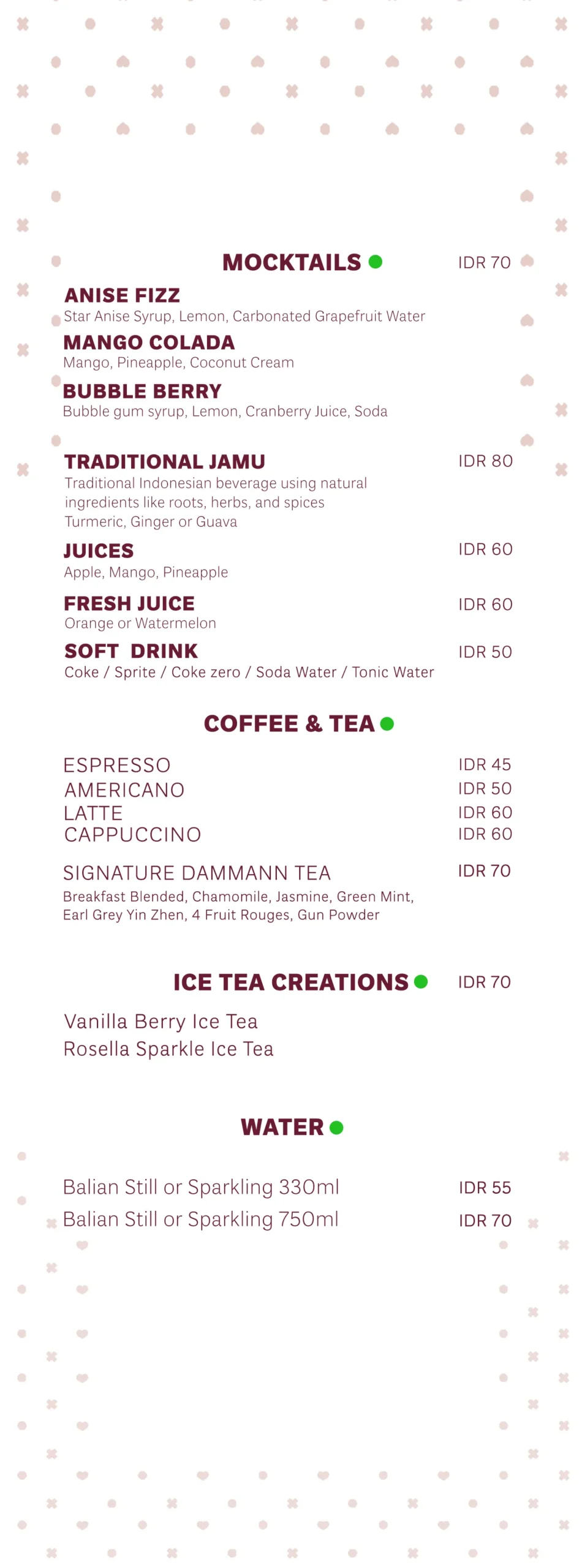 PESETA MENU, page 8 of 9