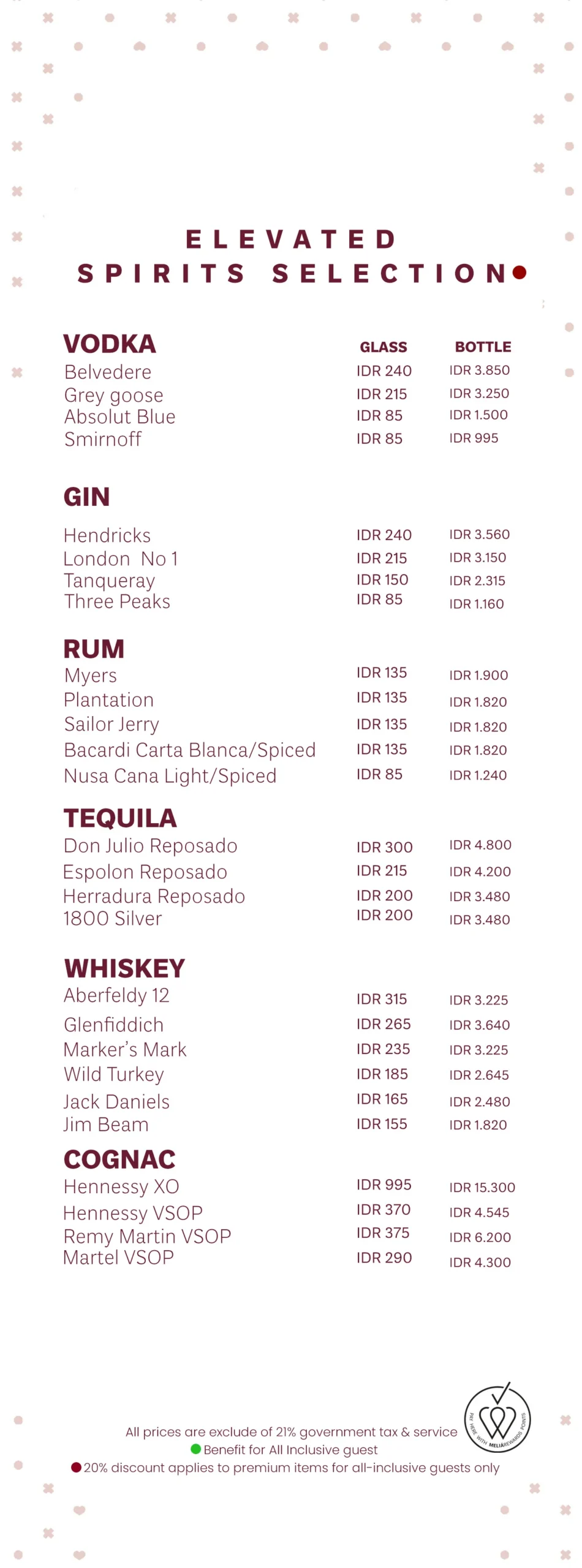 PESETA MENU, page 9 of 9