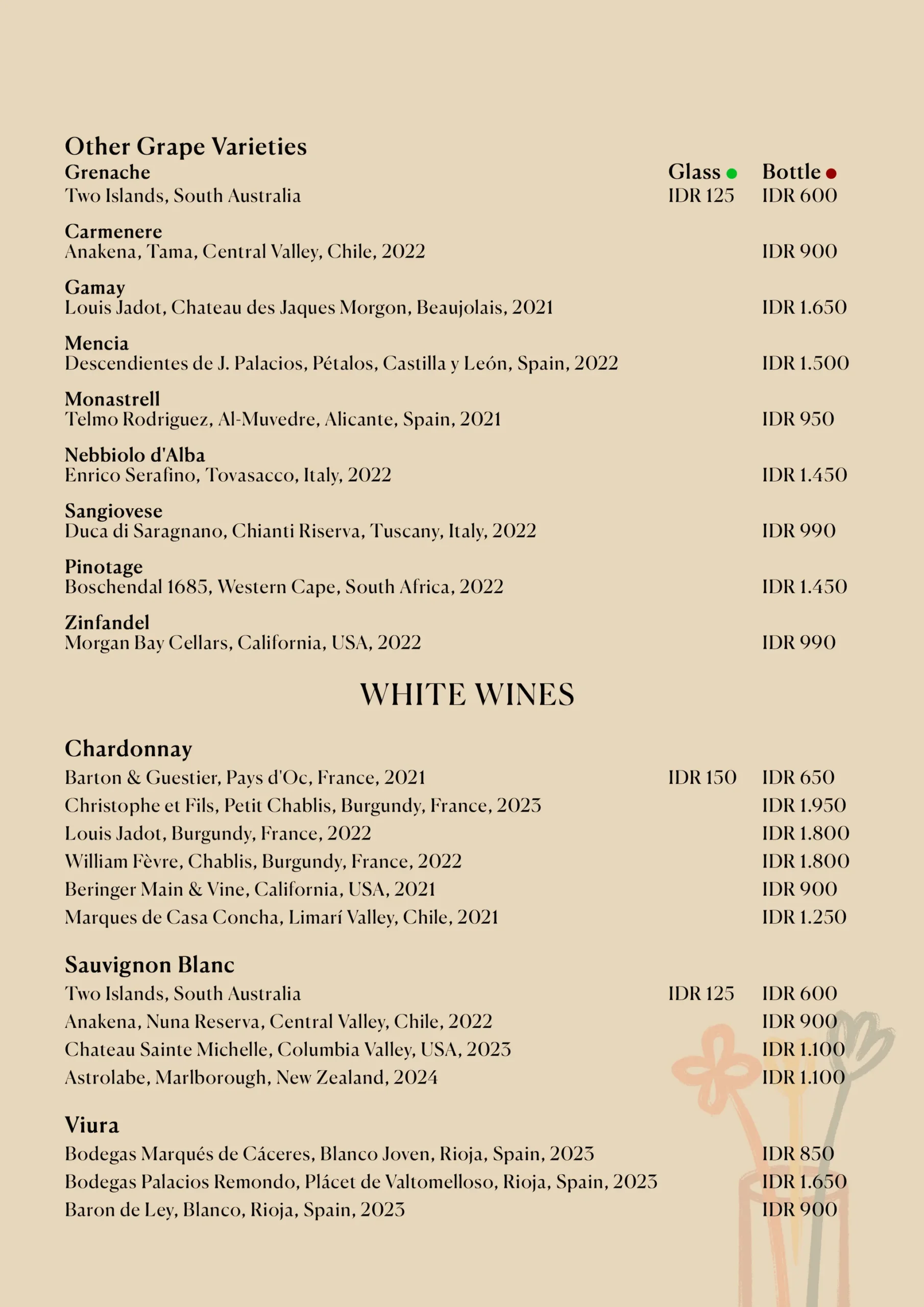 ROOM SERVICE MENU, page 10 of 12