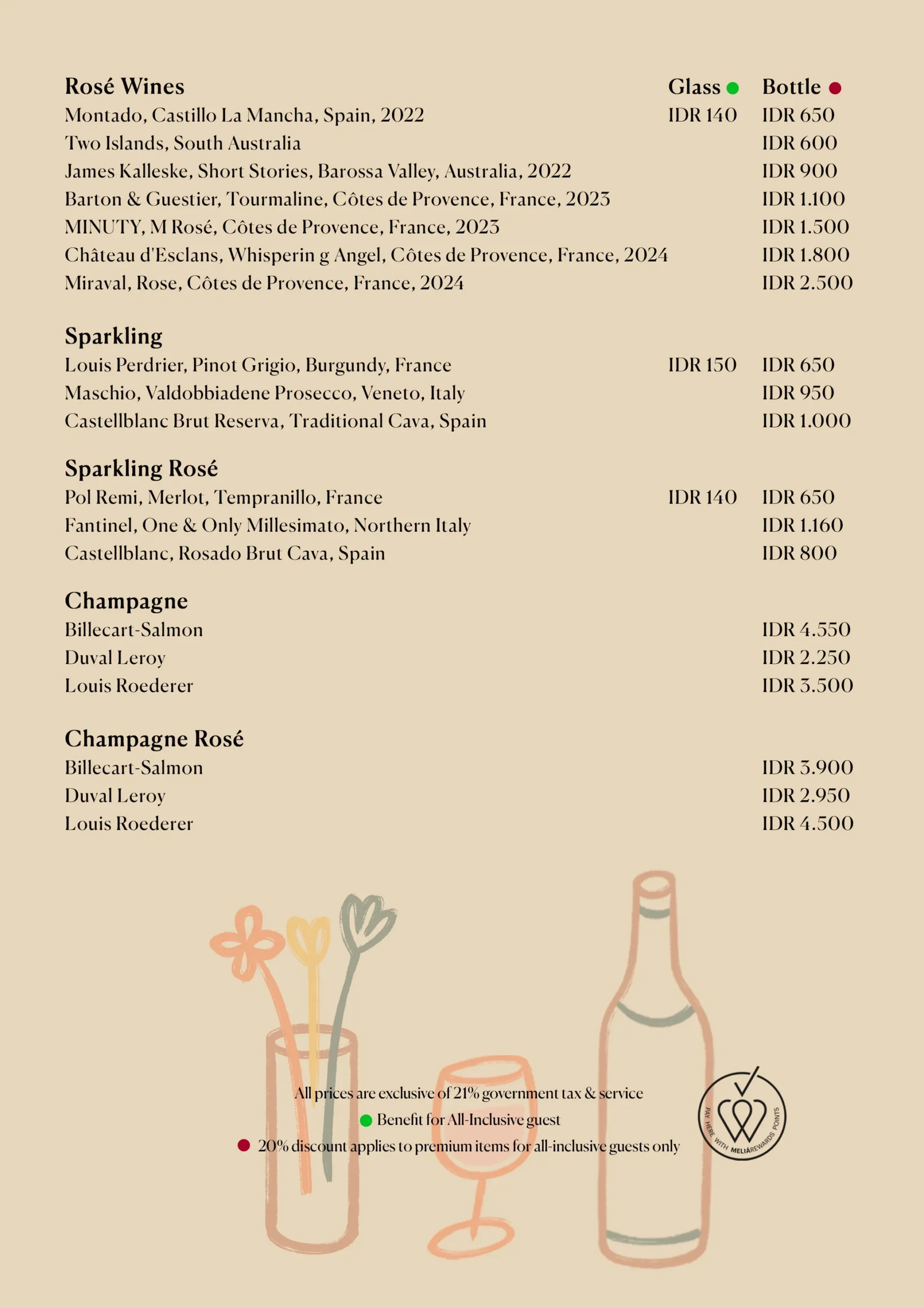 ROOM SERVICE MENU, page 12 of 12