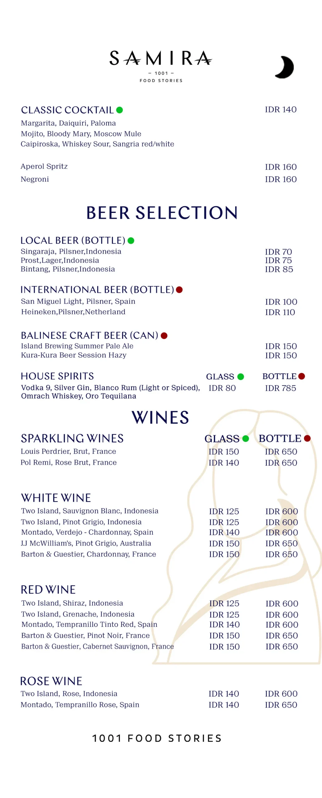 SAMIRA MENU, page 5 of 7