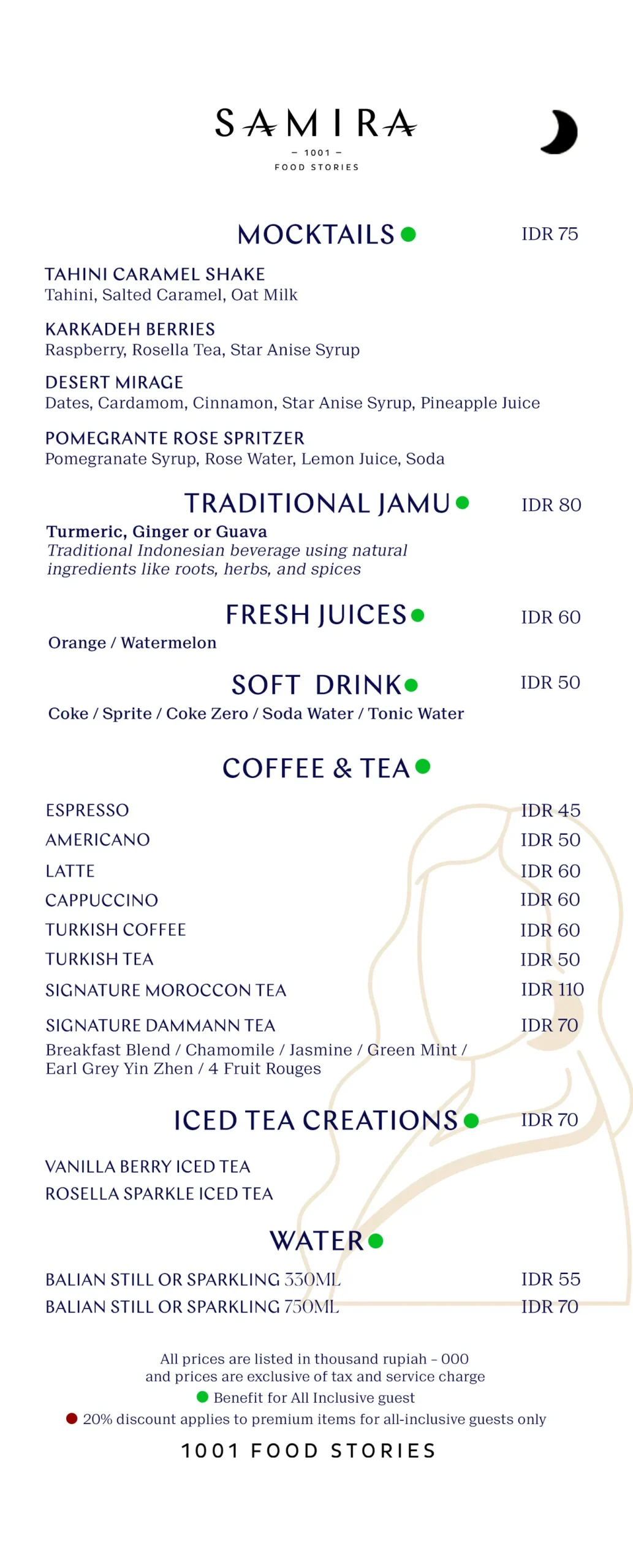 SAMIRA MENU, page 6 of 7