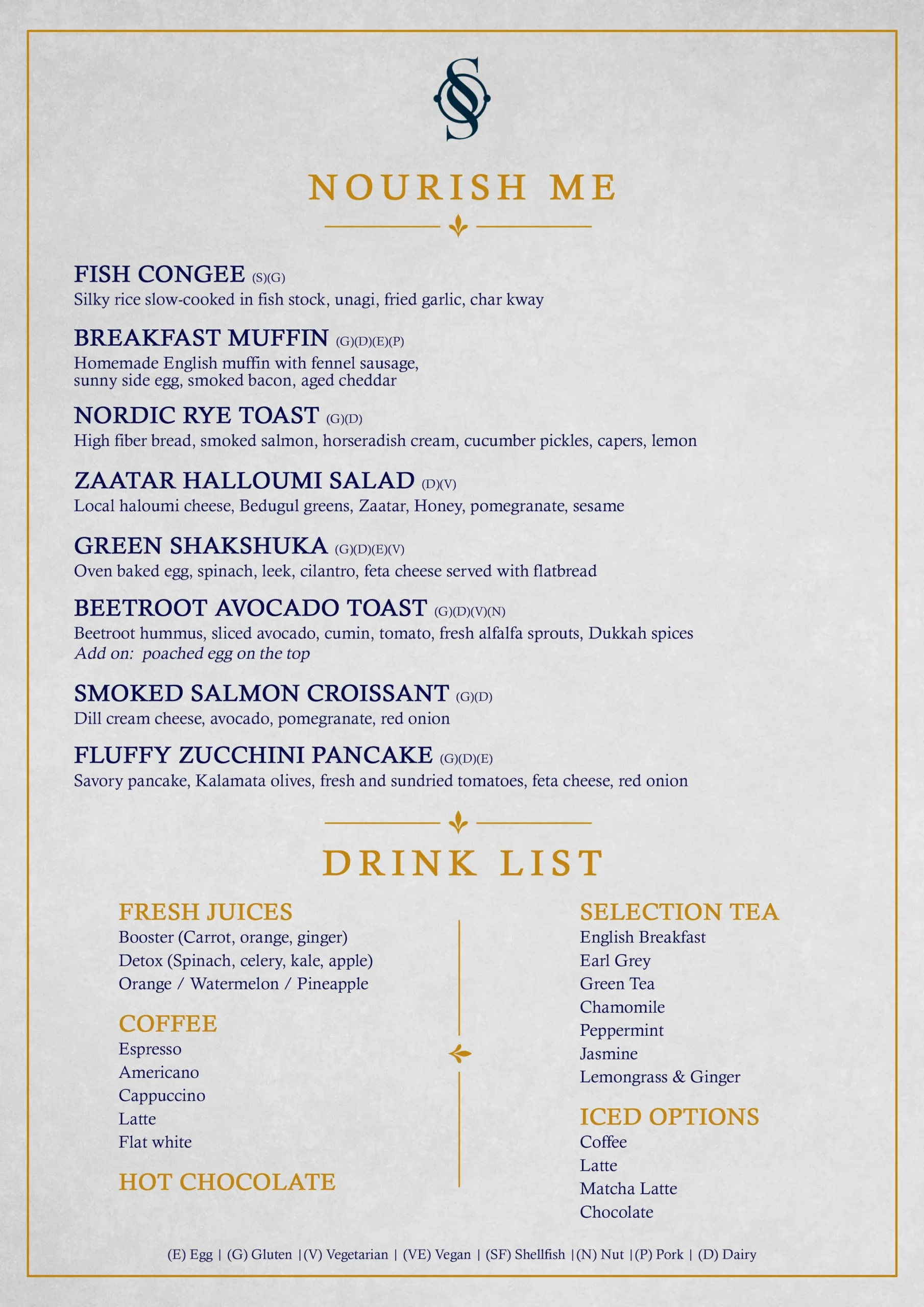 SANTE MENU, page 10 of 10