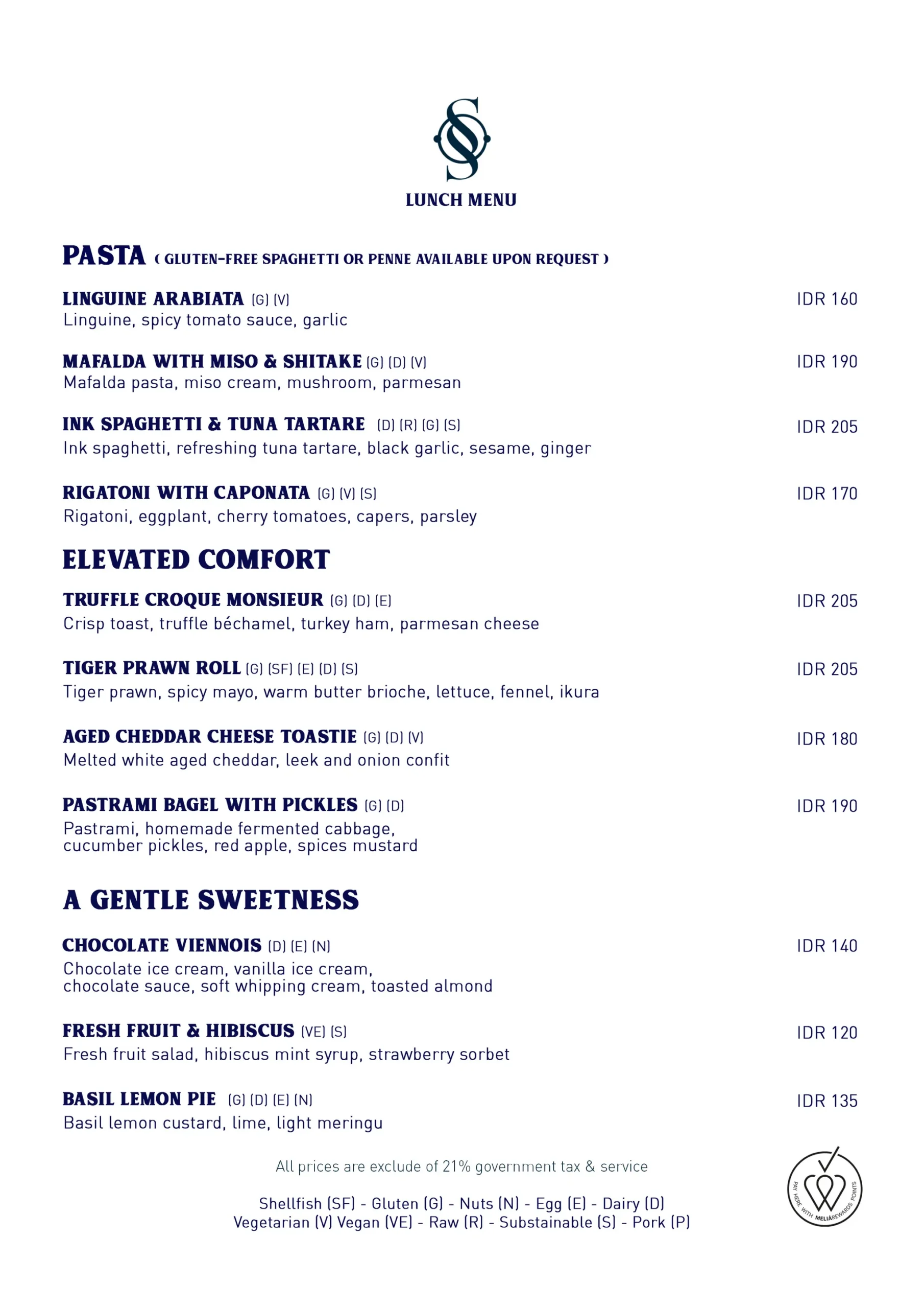 SANTE MENU, page 2 of 10